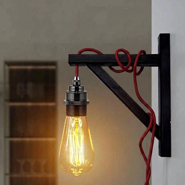 2m, 4m, 4,5m stoffen flexkabel plug-in hanglampkit~2177 – Rood / 4,5m / Satijnzwart