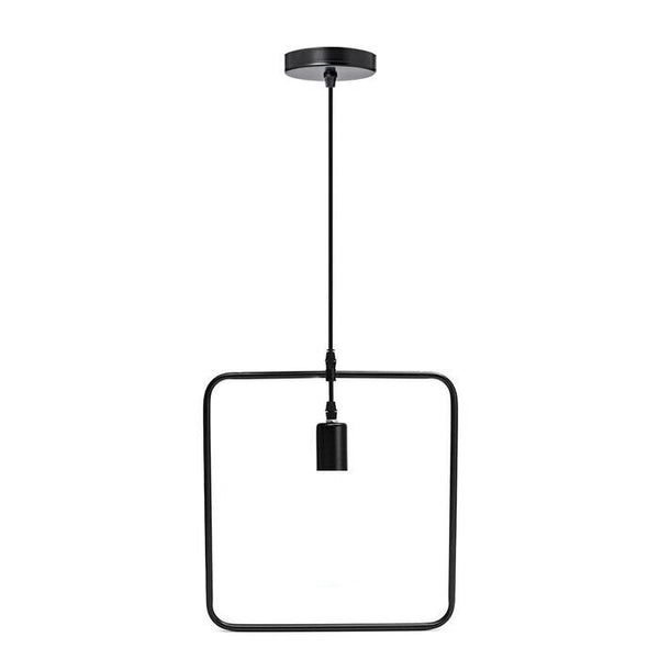 Plafond hanglamp industriële metalen draadkooilamp ~5970 – Vierkant