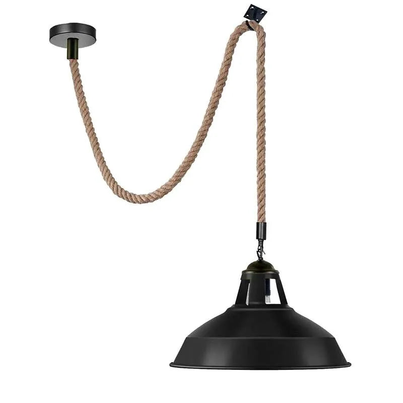 Rope industrial pendant lights