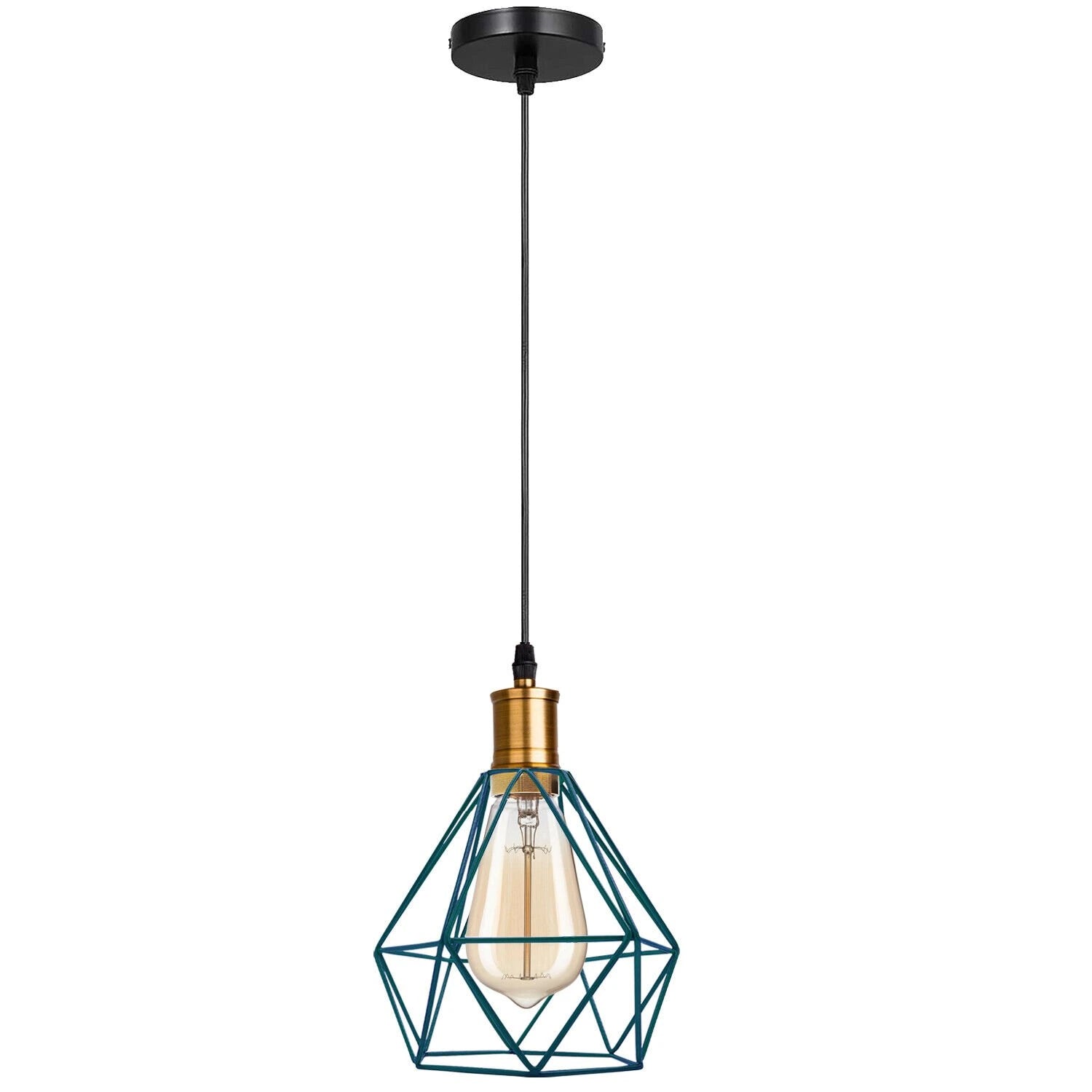 Modern Diamond Cage Pendant Light