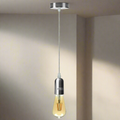 E27 metalen pendellamphouder met verstelbare kabel~5464