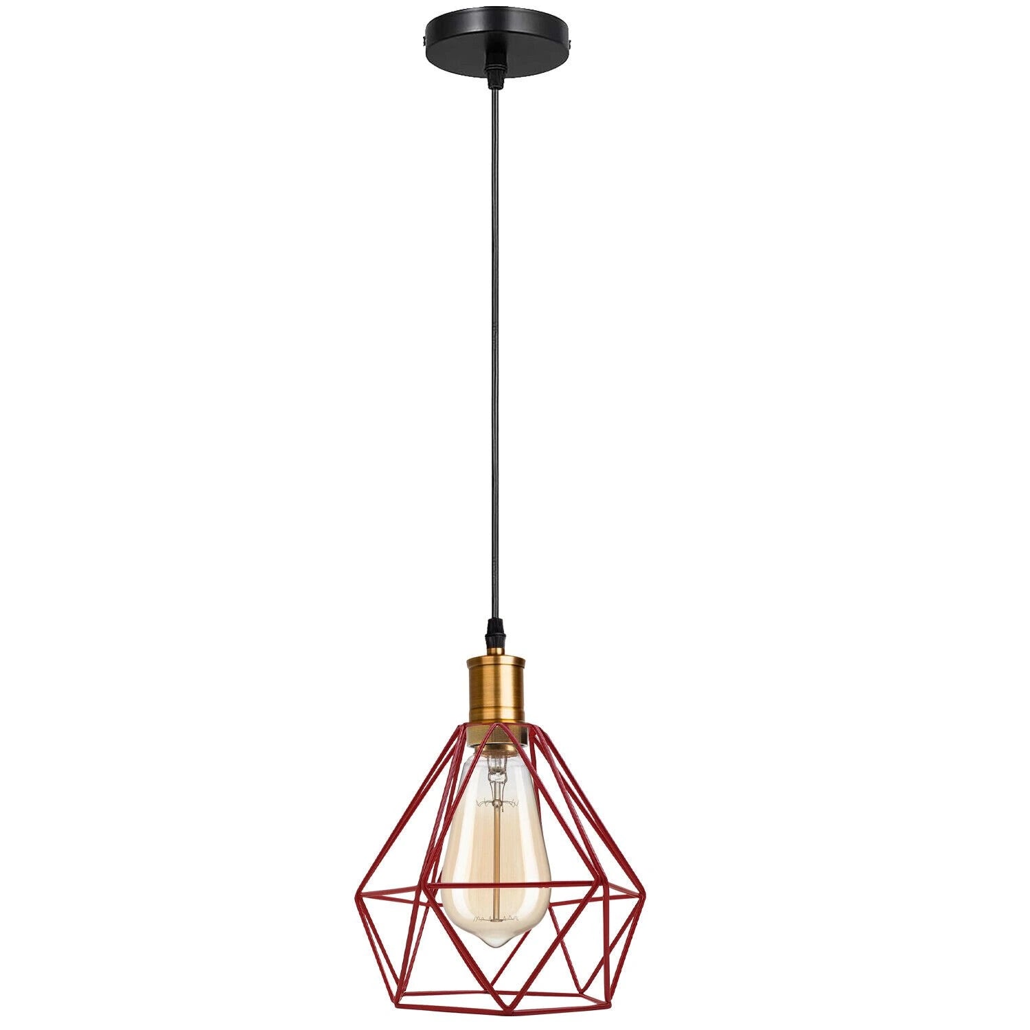 Modern Diamond Cage Pendant Light