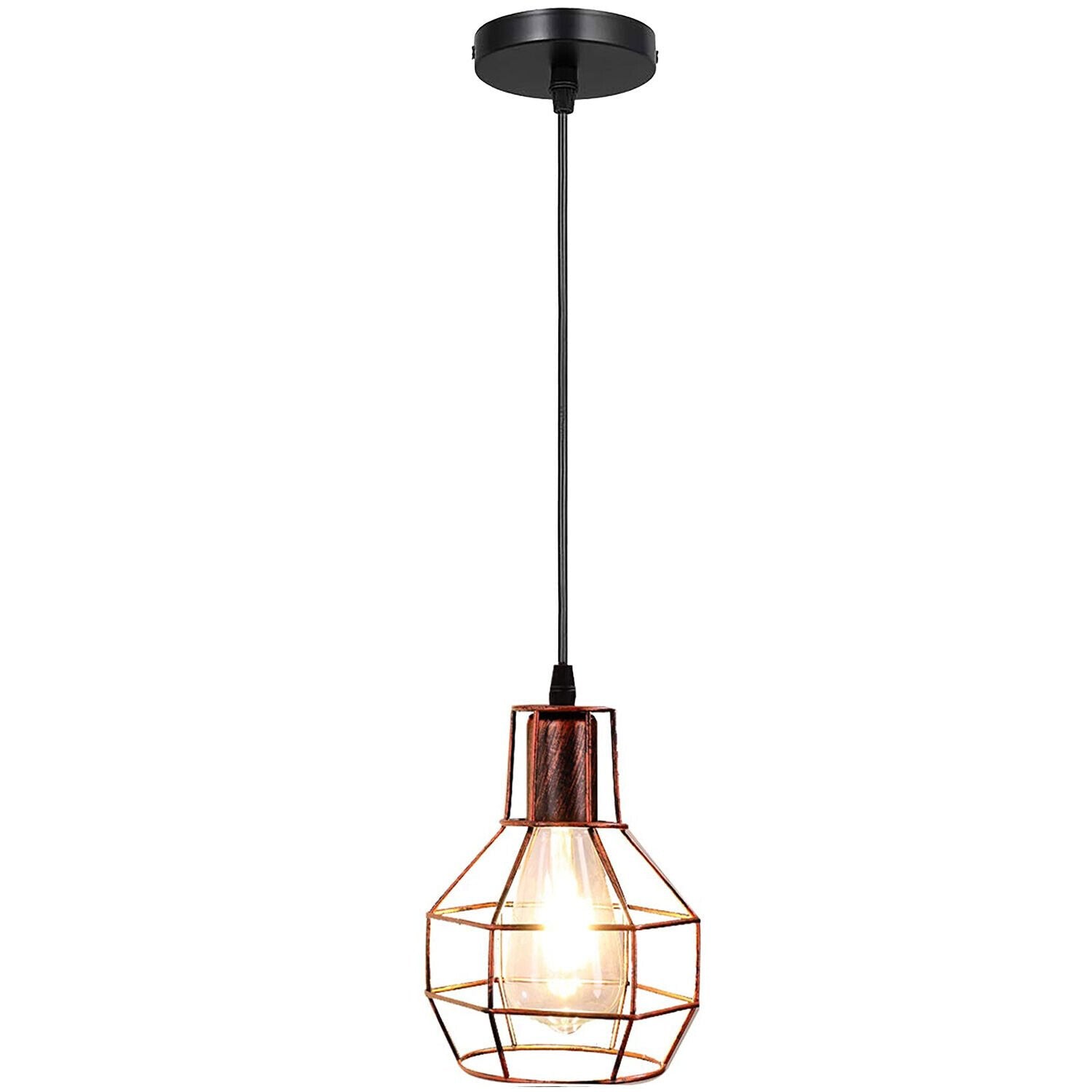 vintage industrial style black metal ceiling pendant light 