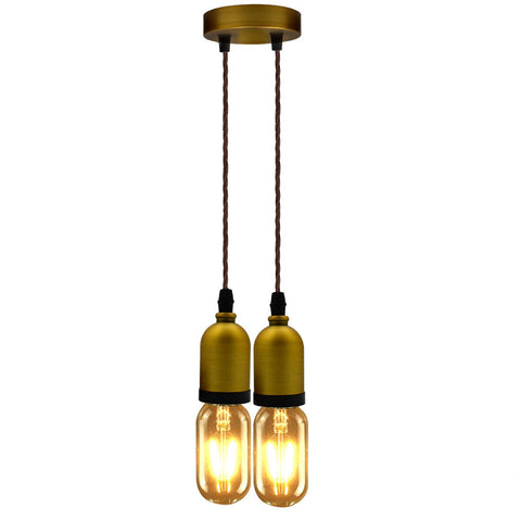 Moderne industriële retro E27 stoffen flex hangende plafondlamp ~5744