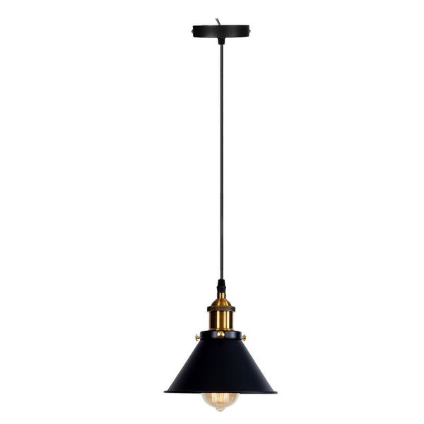 Industriële plafondlamp voor woonkamer~5344 – Zwart / Nee