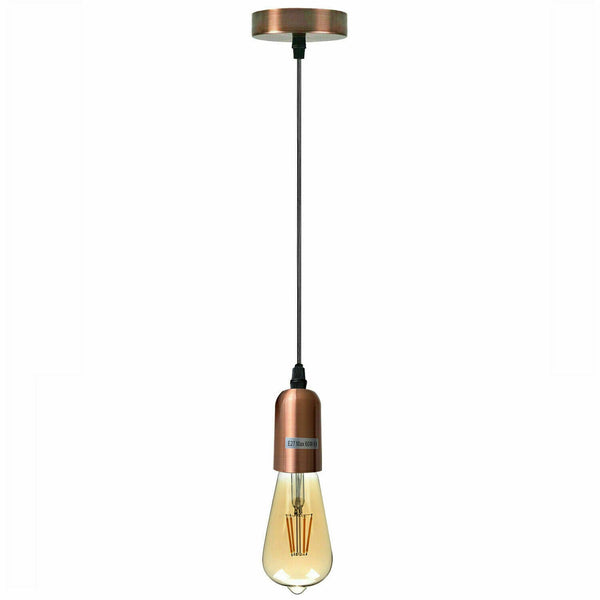 E27 metalen pendellamphouder met verstelbare kabel~5464 – Frans goud / Ja