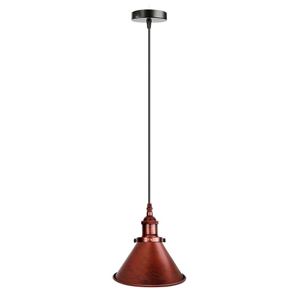 Industriële plafondlamp voor woonkamer~5344 – Rustiek Rood / Nee