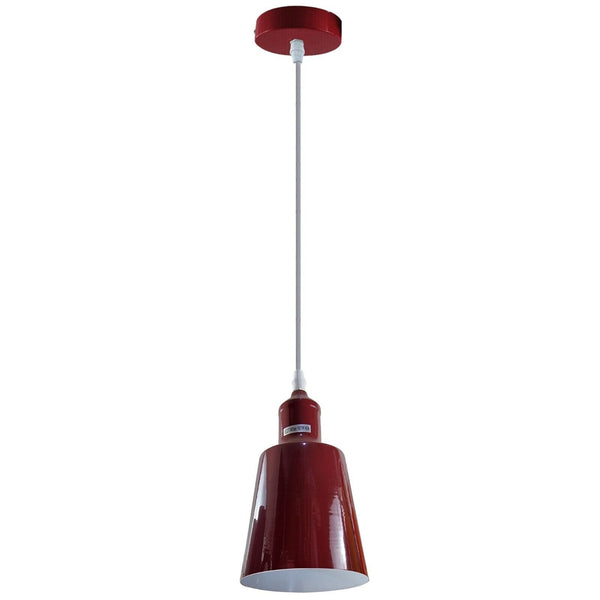 Enkele kleine lampenkap hanglamp ~5347 – Bourgondië / Ja