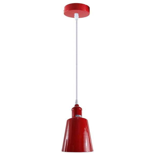 Enkele kleine lampenkap hanglamp ~5347 – Rood / Ja