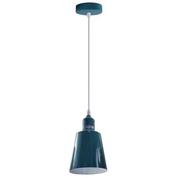 Enkele kleine lampenkap hanglamp ~5347 – Blauw / Ja