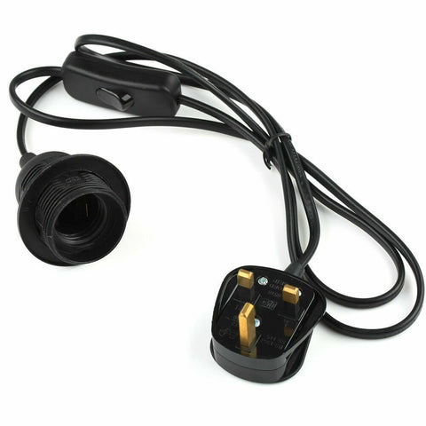 4m stoffen flexkabel plug-in hanglampset met lamphouder ~1497