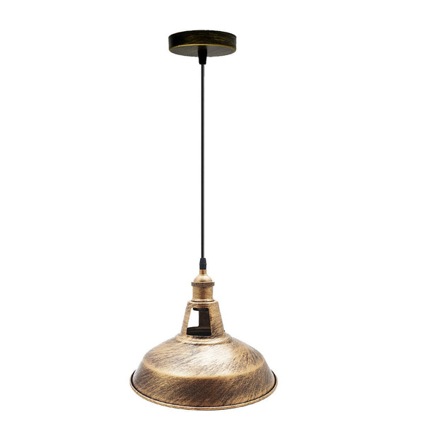 Vintage Retro Pendant Light with Metal Shade for Bedrooms or Kitchen Island ~6105 – Yes