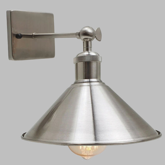 Vintage industriële metalen lampenkap wandlampen E27 verstelbare wandlampen~5774