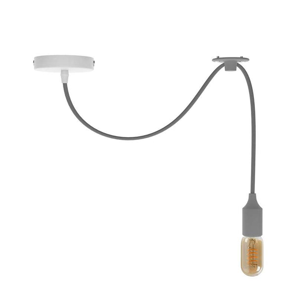 Keuken hanglamp op haak armatuur~4740 – 1m / Grijs / Met lamp