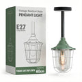 Industrial pipe ceiling pendant lights kit with Conduit Fisherman Cage ~ 6114