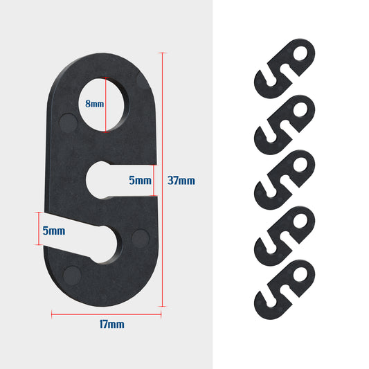 Pendant Light Cord S shape Hook Plastic 2 Holes - 6057