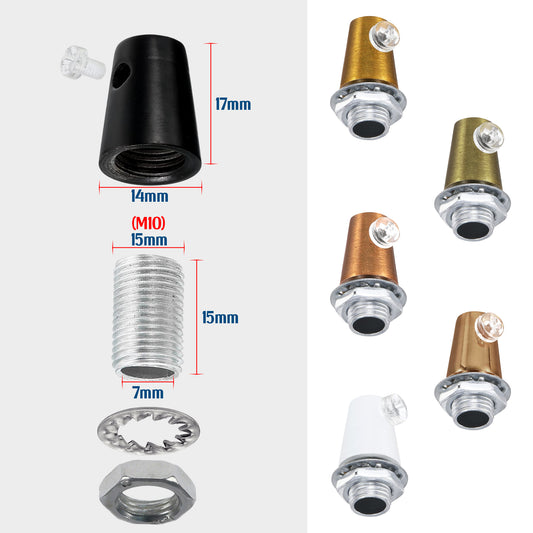 5 Pack Strain Reliefs M10 Cord Grips Clamps for Lights - 6046