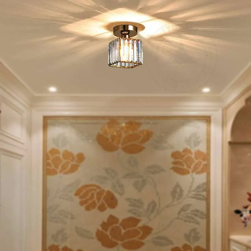 brass semi flush ceiling light