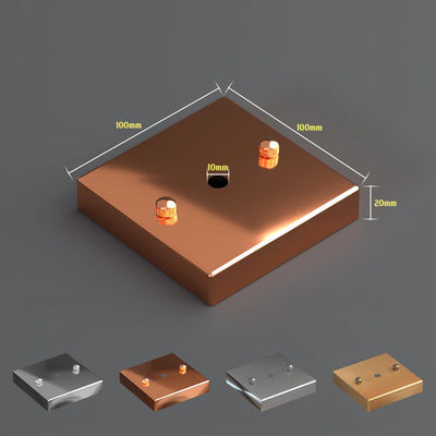 Vintage veelkleurige metalen plafondrozet voor aan de muur ~4952