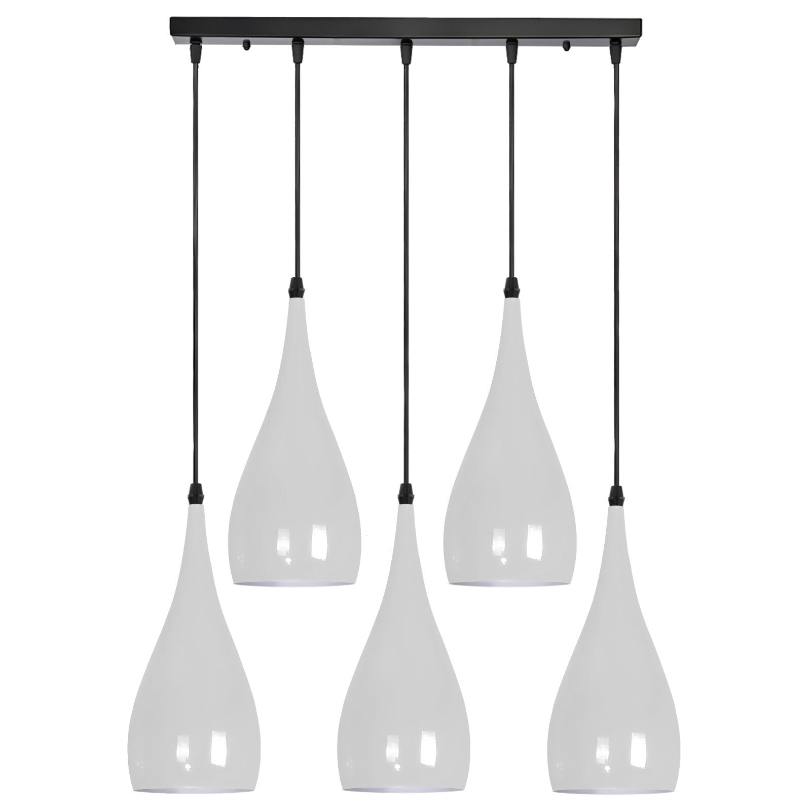 Dimmable LED pendant light in white