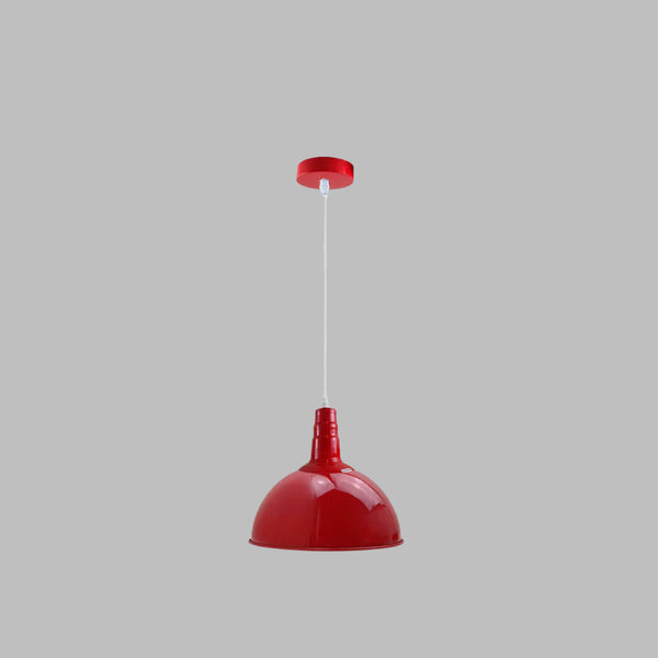 Moderne enkele koepelvormige hanglampkap~5907 – Rood / Ja