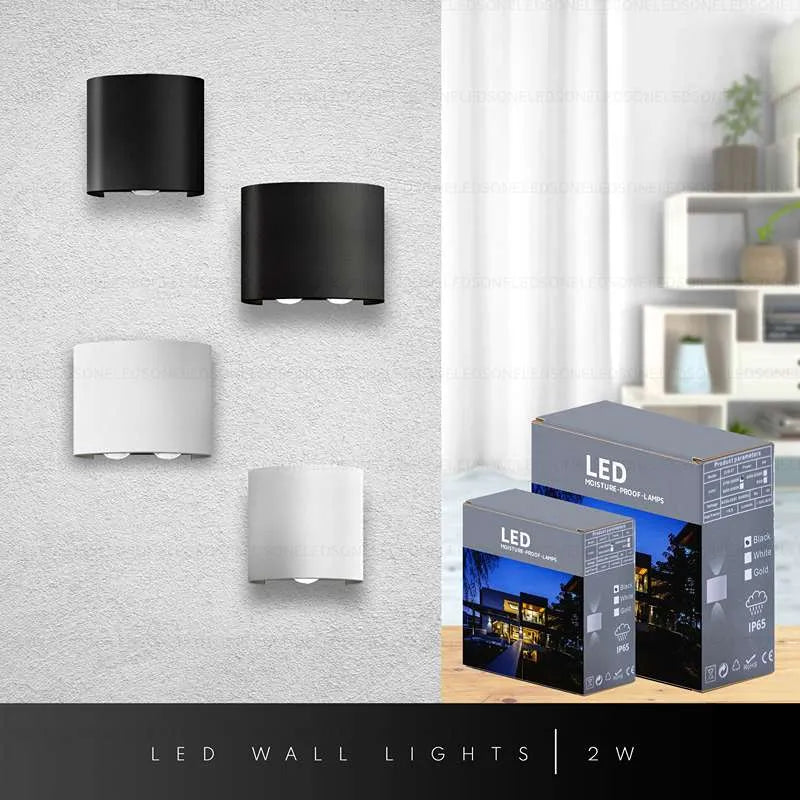led lamp on wall
