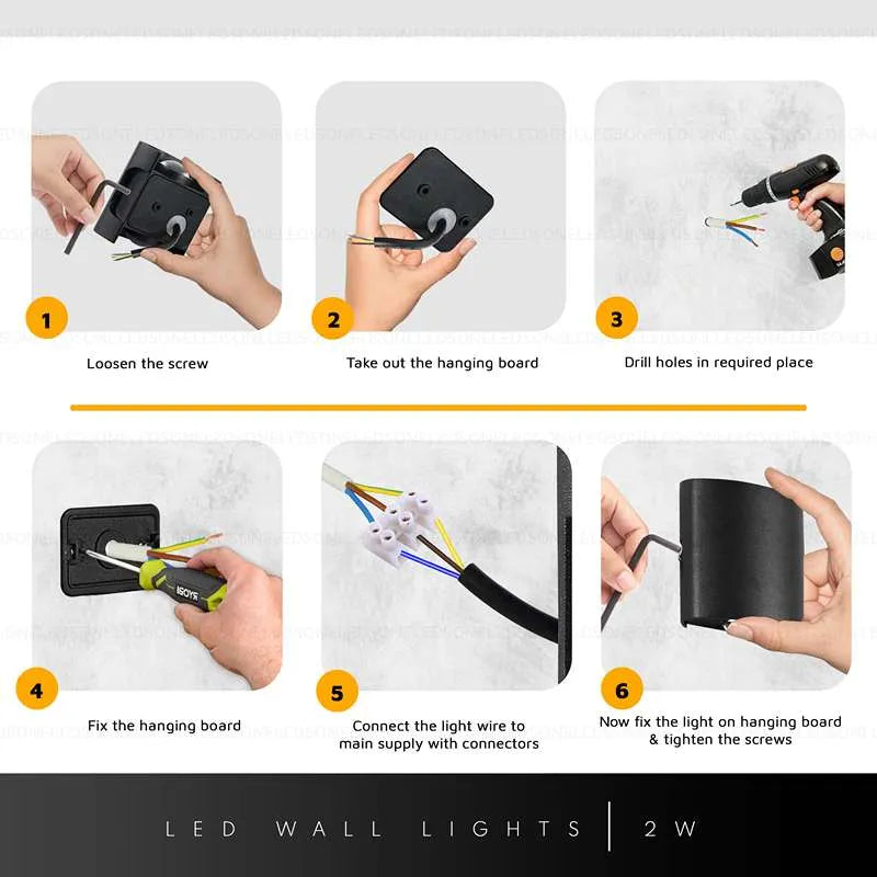 led outdoor wall lamp