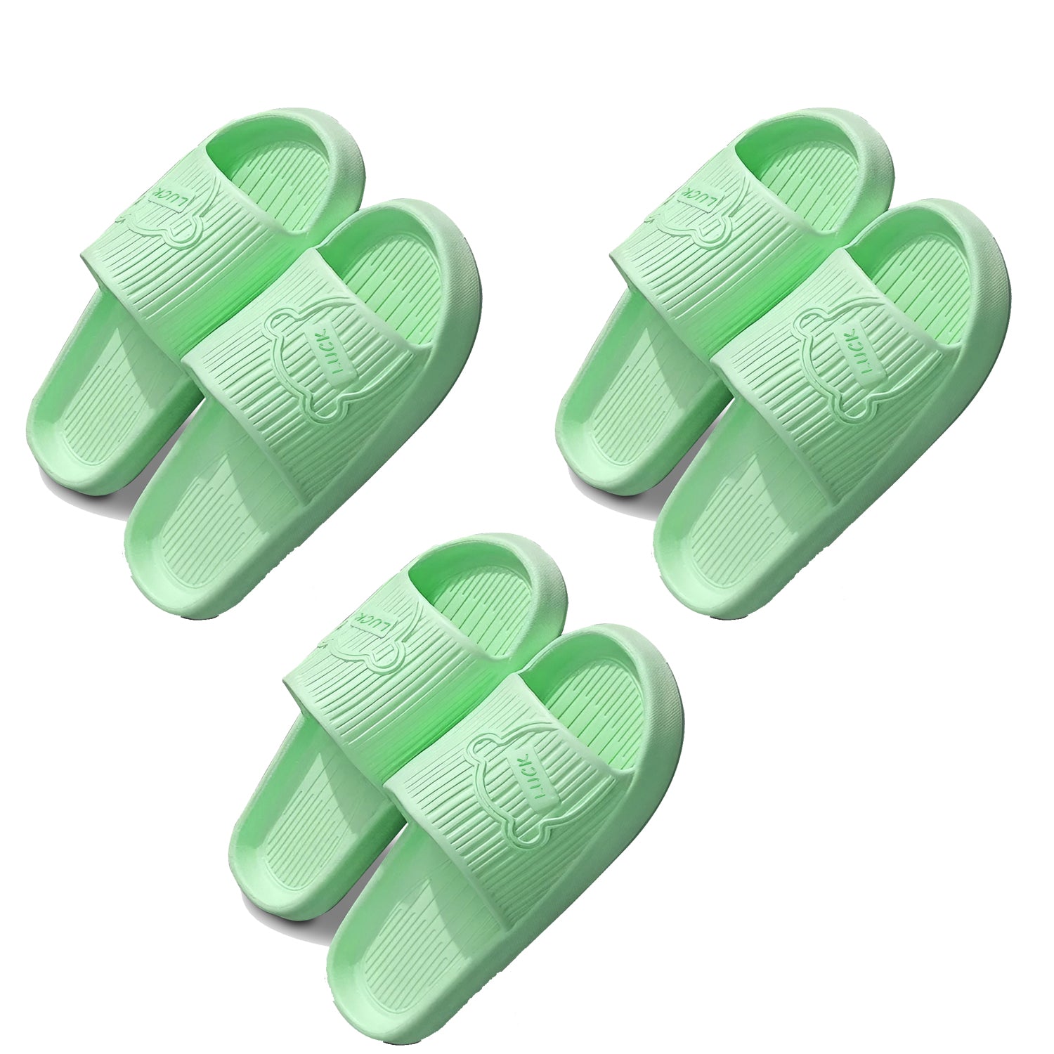 Non-SlipHome Flip Flops Men Women Mild Green Non-Slip Sandals