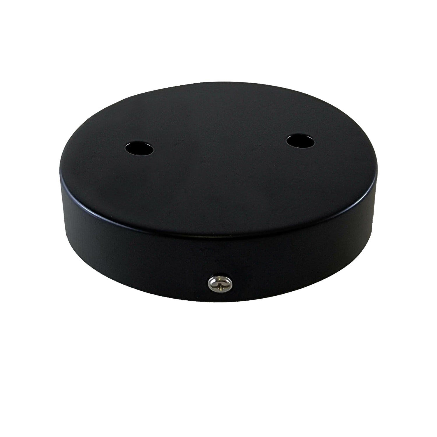 Black metal ceiling rose for modern interiors