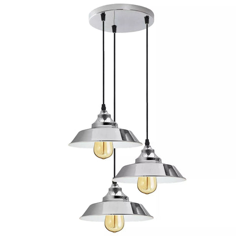 3-lamps plafondlamp keuken E27 metaal ~5899