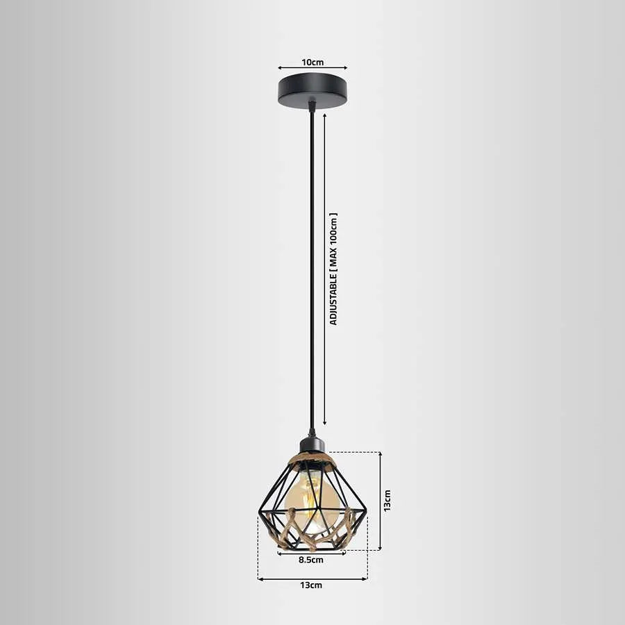 black ceiling pendant light