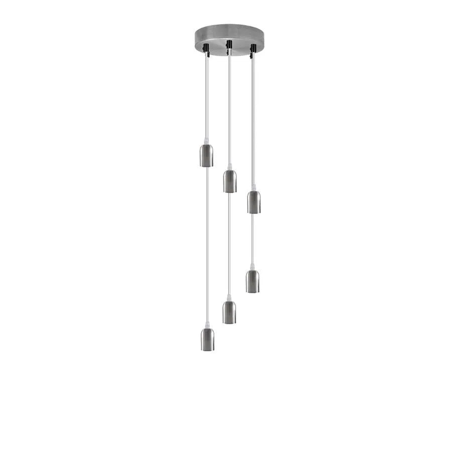 Crome Pendant Lighting without blubs