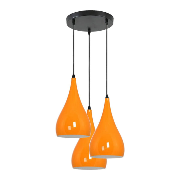 3-weg Multi Teardrop Plafond Hanglamp ~5295 – oranje / Nee