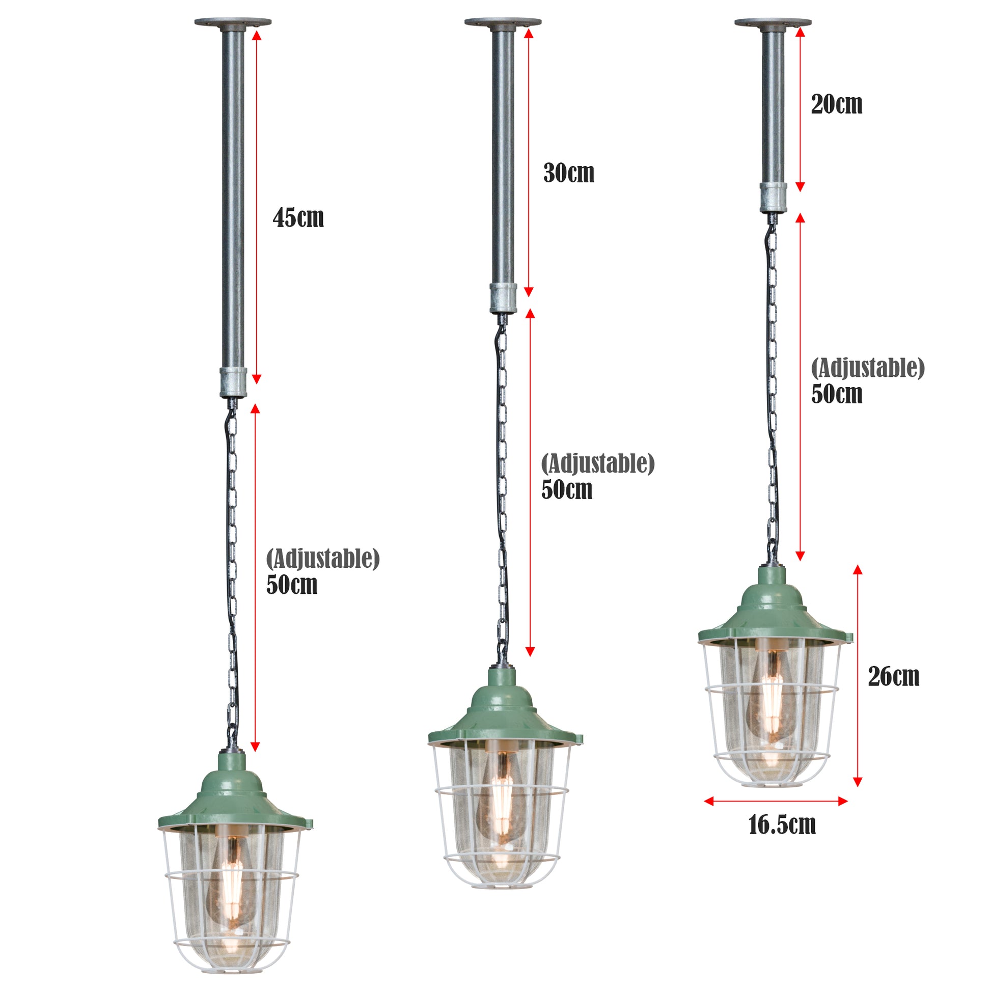 Adjustable pendant lamp - size image