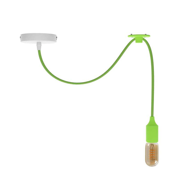 Keuken hanglamp op haak armatuur~4740 – 1m / Lichtgroen / Met lamp