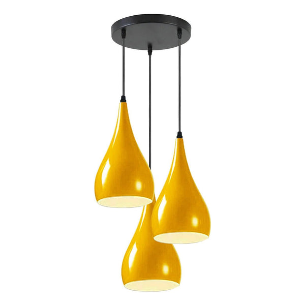 3-weg Multi Teardrop Plafond Hanglamp ~5295 – Geel / Nee