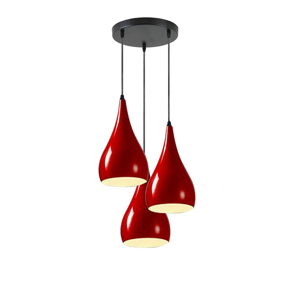 3-weg Multi Teardrop Plafond Hanglamp ~5295 – Rood / Nee