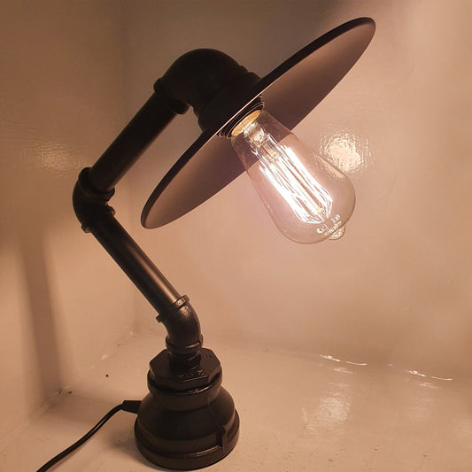 lampe steampunk, lampes de table industrielles