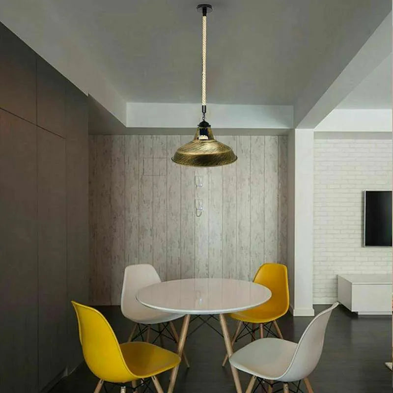 Hemp Rope Adjust height Barnslot pendant Light