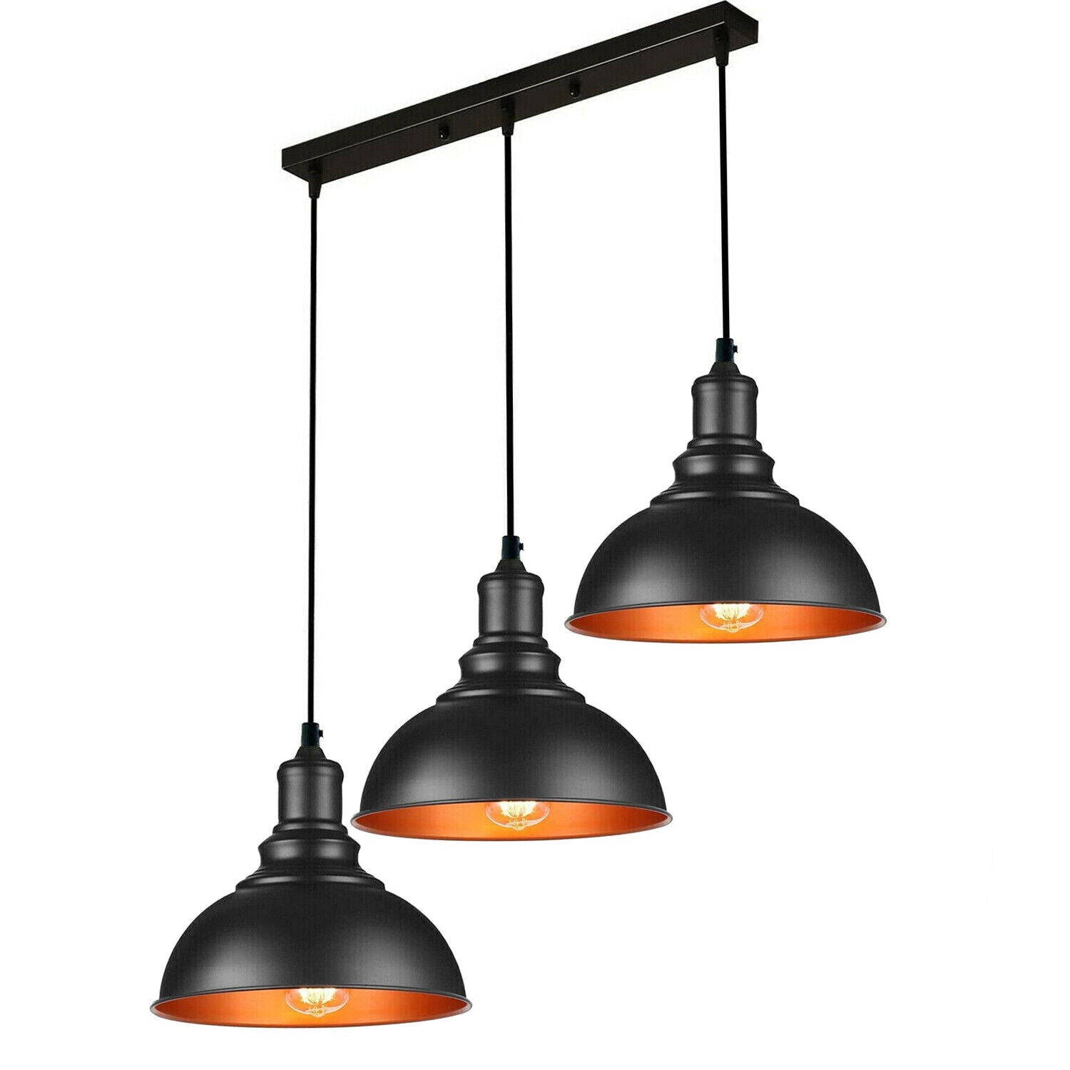 Black hanging pendant light 