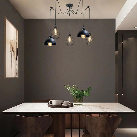 Multi Outlet Hanging Light 2 Spider Pendant Light  ~6330