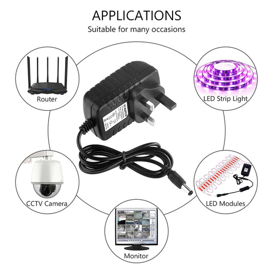 Universele AC 100-240V naar DC 12V schakelende voedingsadapter~4090