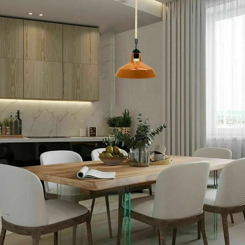 Orange Ceiling Pendant Light for Dining Room light