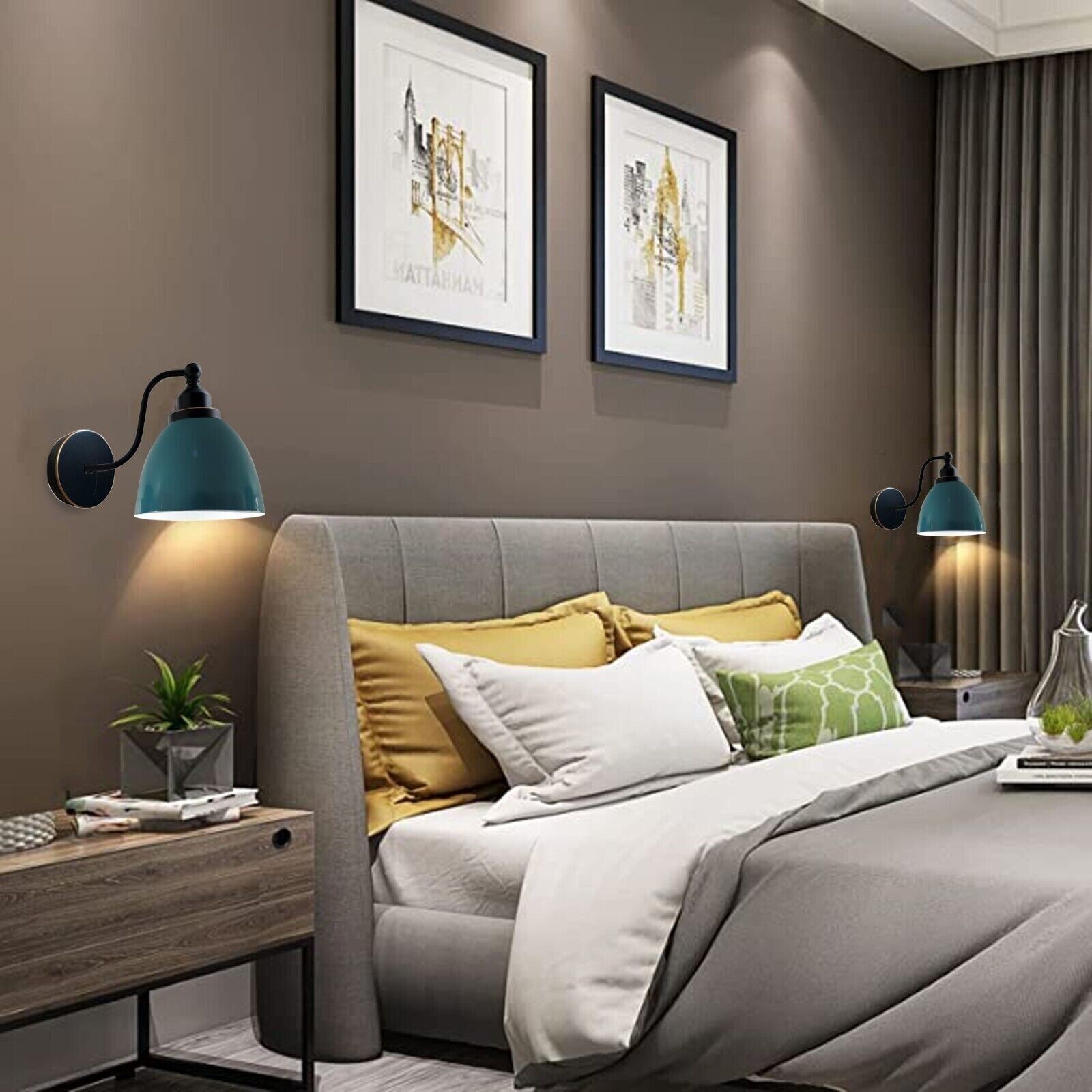  éclairage industriel, appliques murales vintage