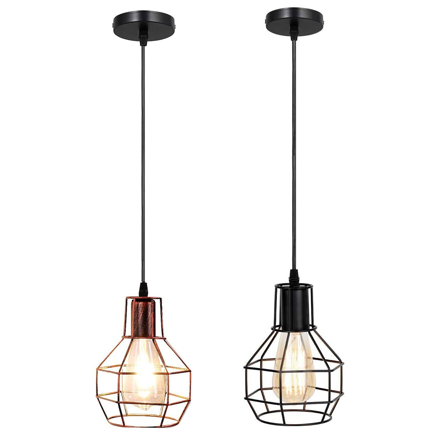 vintage industrial style black metal ceiling pendant light 