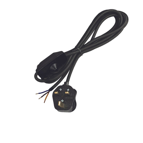 2m, 4m, 4,5m stoffen flexkabel plug-in hanglampkit~2177 – Zwart / 4m / Niet vereist