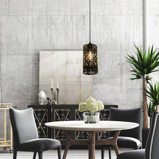 Metalen kooi hanglamp armatuur E27 fitting ~3931