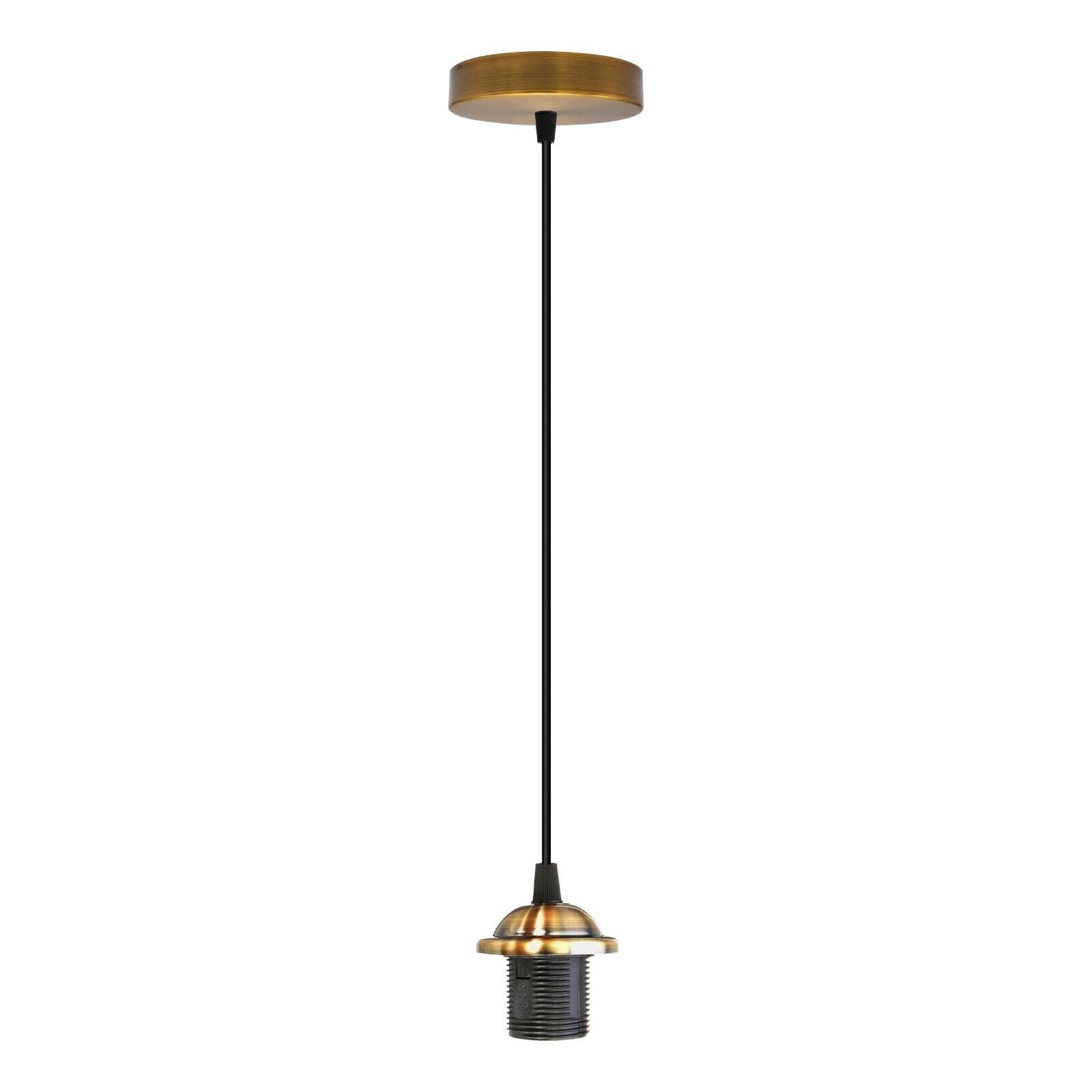 Yellow Brass E27 Base, Adjustable, Metal Hanging Lamp