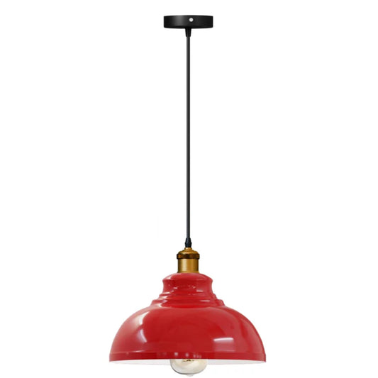 Retro hanglampkap vintage industriële plafondverlichting LED restaurant loft met gratis lamp ~ 2101