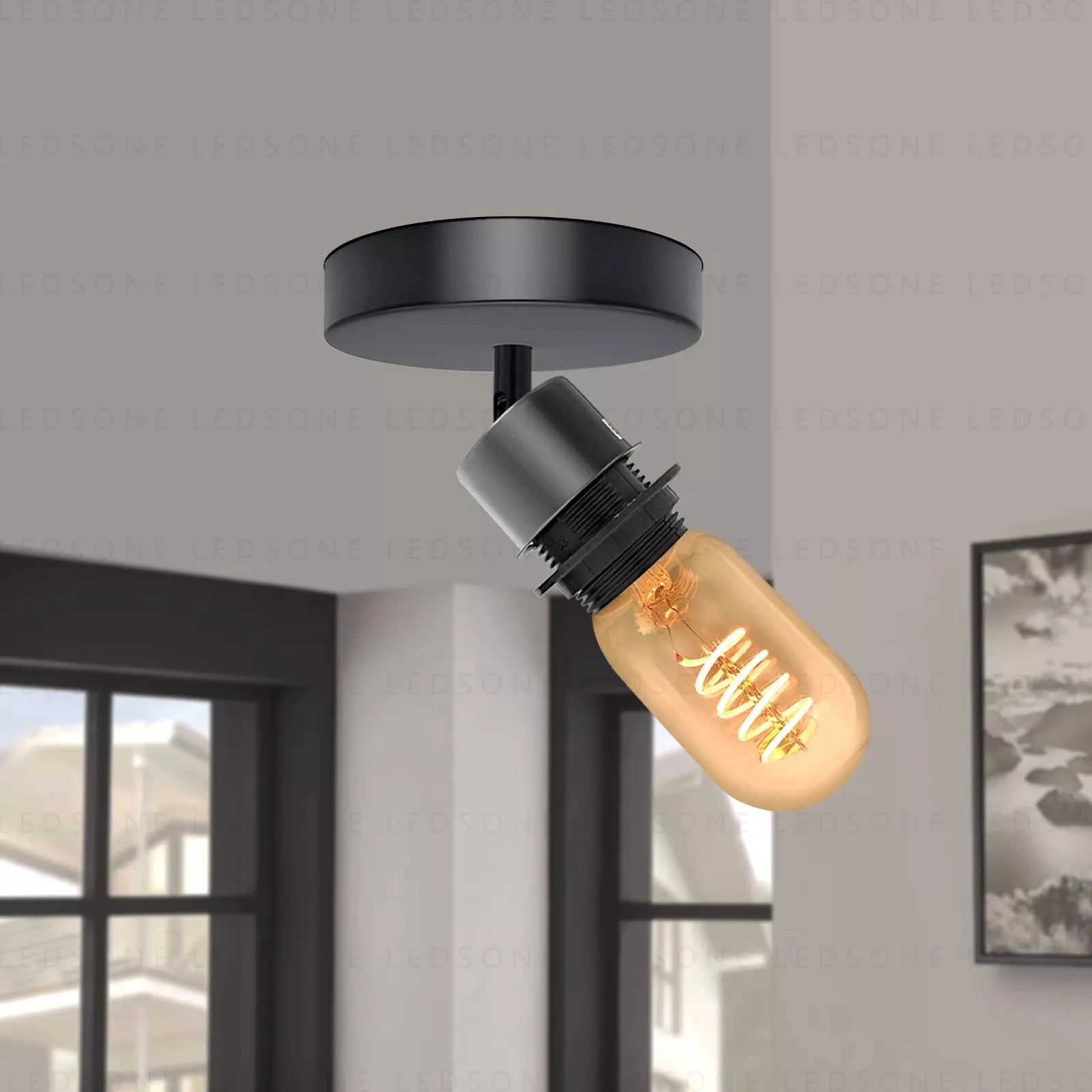 adjustable ceiling flush mount light